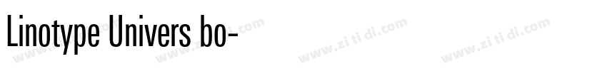 Linotype Univers bo字体转换 Linotype Univers bo字体转换